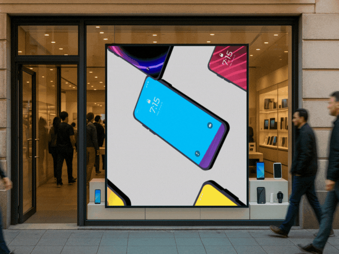 Pantalla LED escaparate imatge homepage